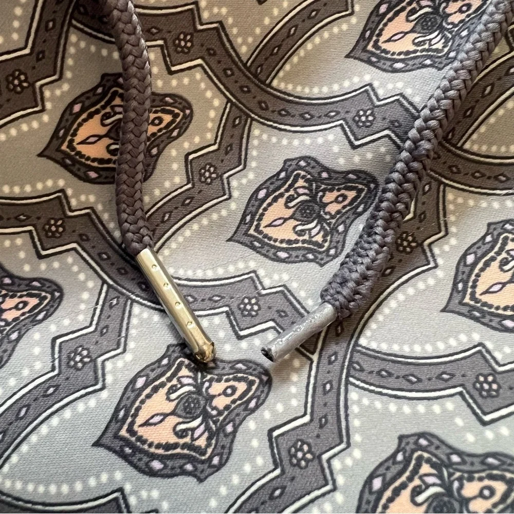 Urban Outfitters Gray Pattern Beach Lounge Pants Lightweight Travel Ready Men M - Picture 7 of 7